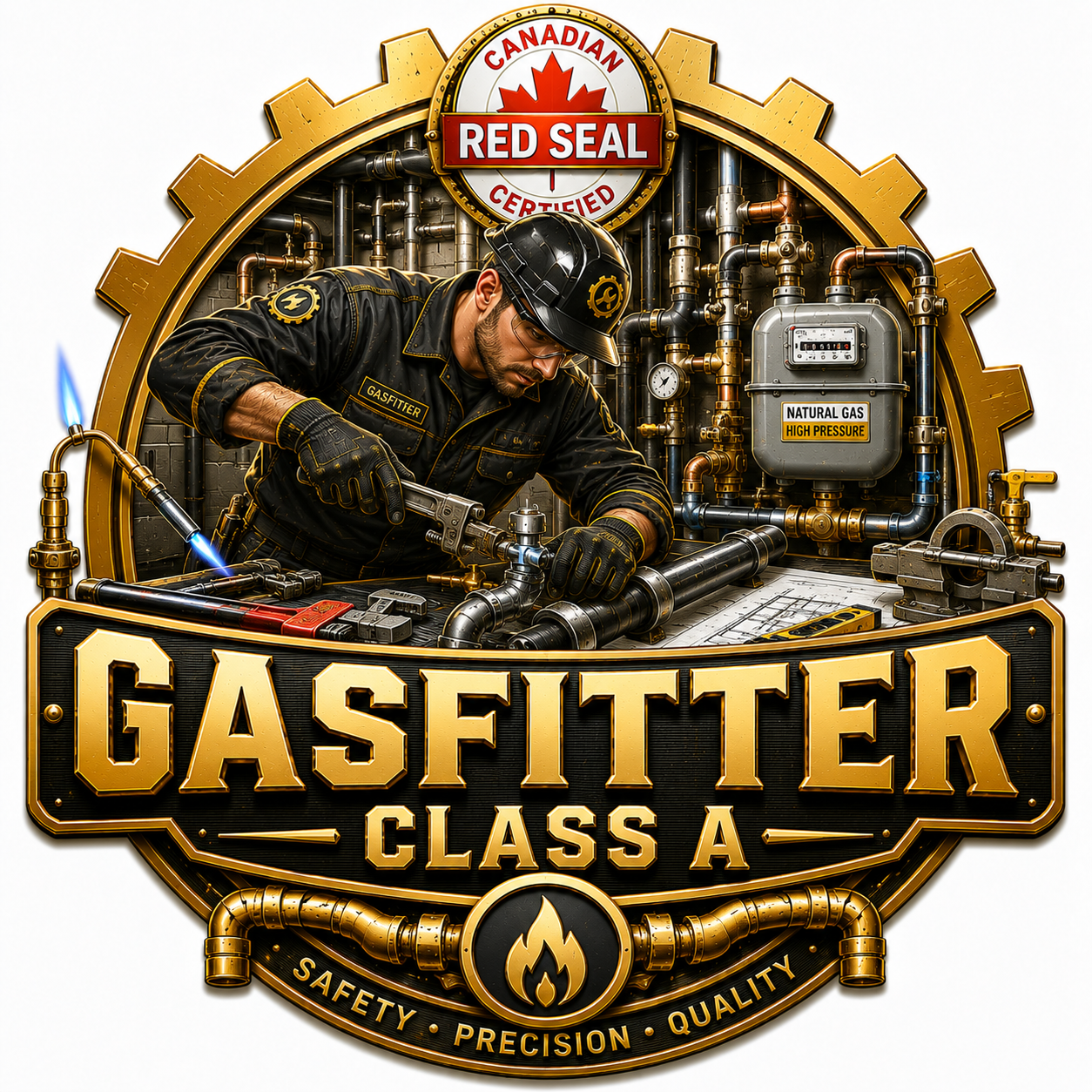 Gasfitter - Class A (গ্যাসফিটার - ক্লাস এ / বাণিজ্যিক গ্যাস লাইন সংযোগকারী)