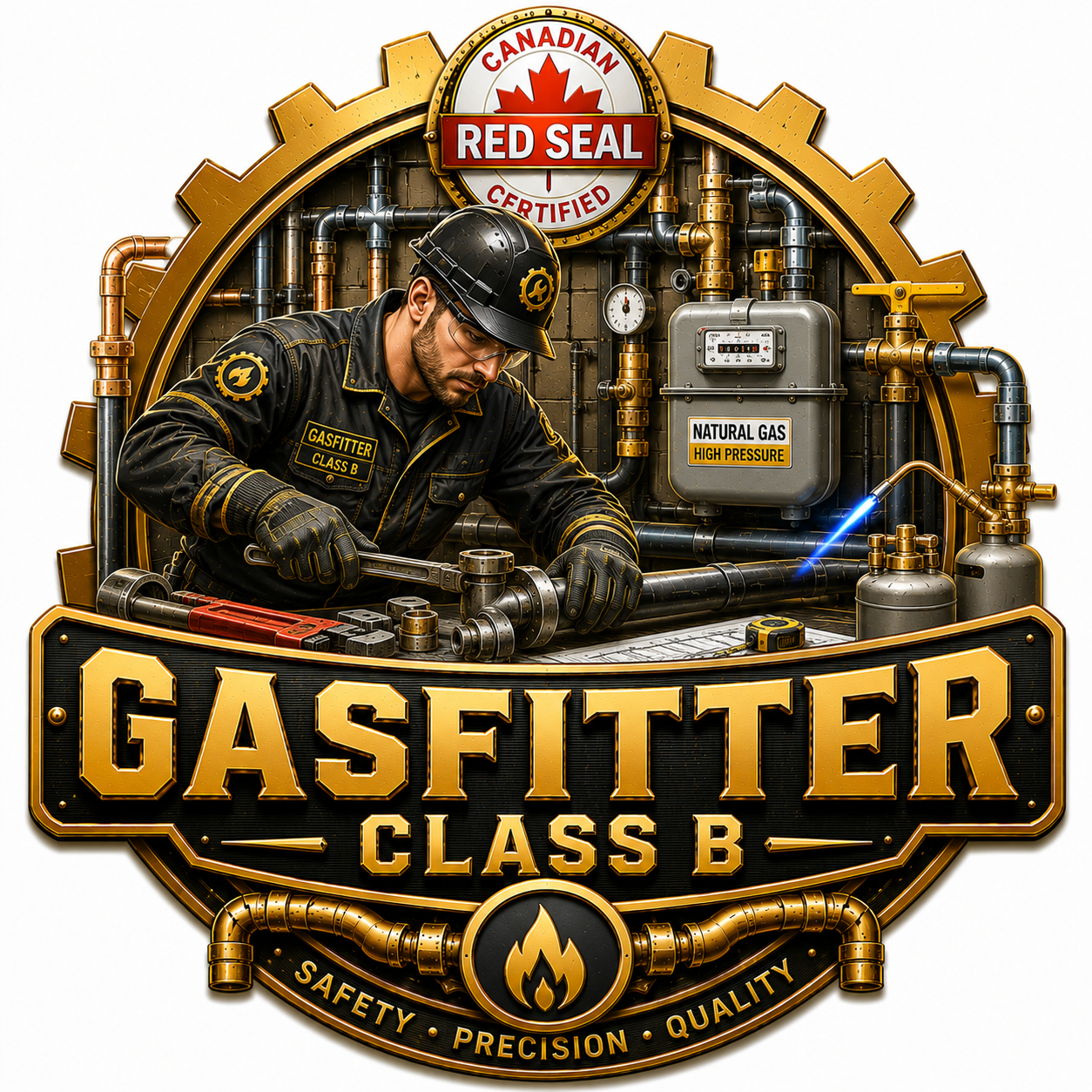 Gasfitter - Class B (গ্যাসফিটার - ক্লাস বি / আবাসিক গ্যাস লাইন সংযোগকারী)