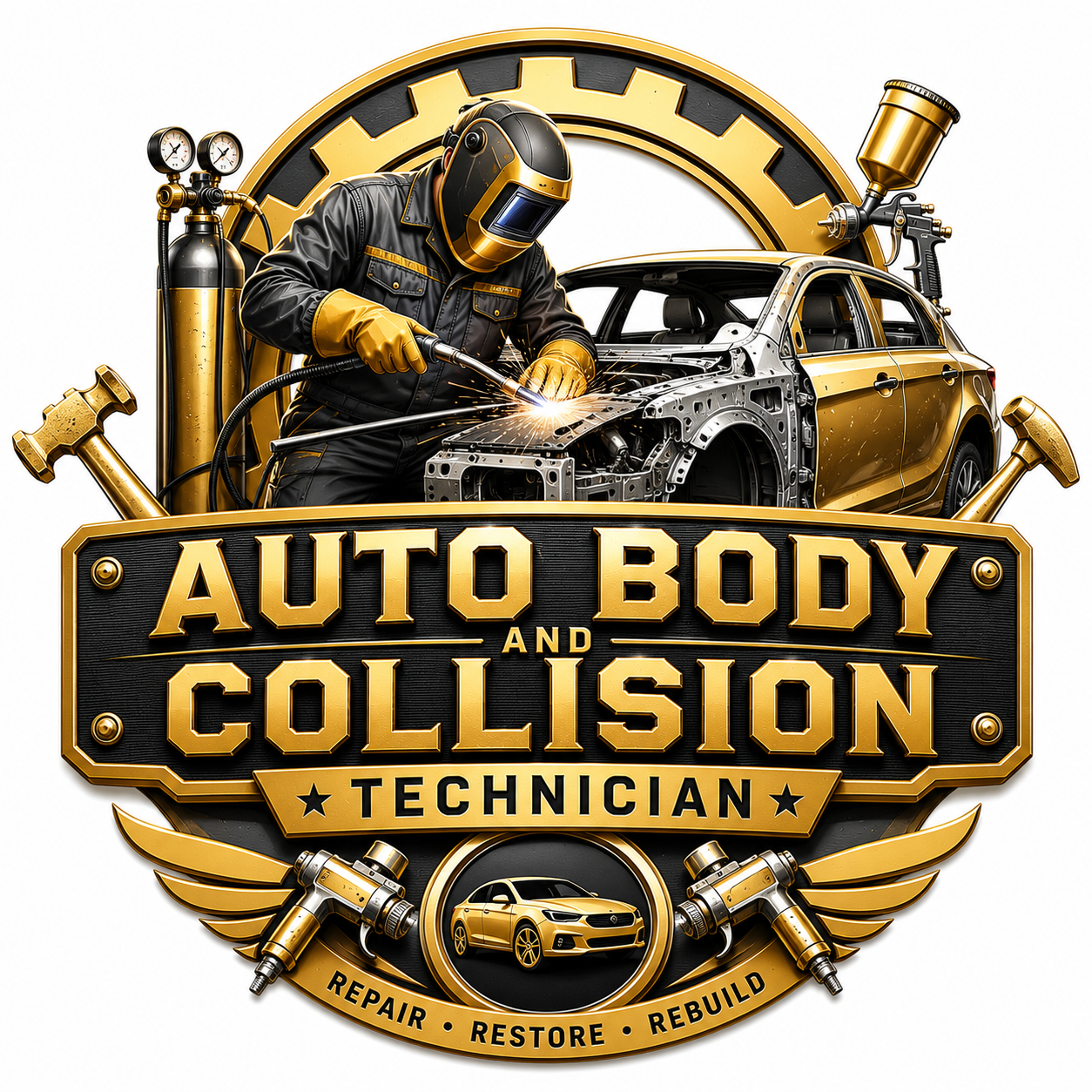 Auto Body and Collision Technician    গাড়ির বডি ও ডেন্টিং-পেইন্টিং মিস্ত্রি